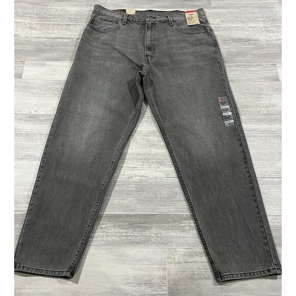 NEW Levi's 550 '92‎ Relaxed Taper Distressed Gray Denim Jeans Men's 38X32 $79 - Picture 1 of 11